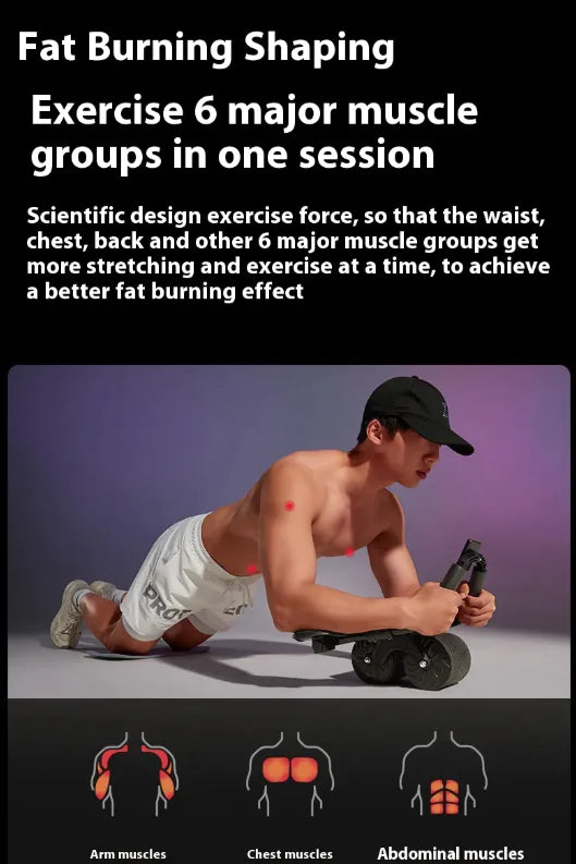 Automatikus visszapattanó hasizom kerék