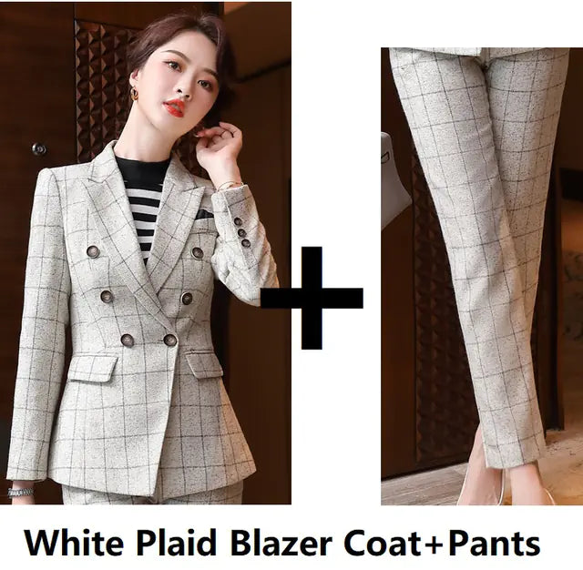 Kockás hivatalos öltöny