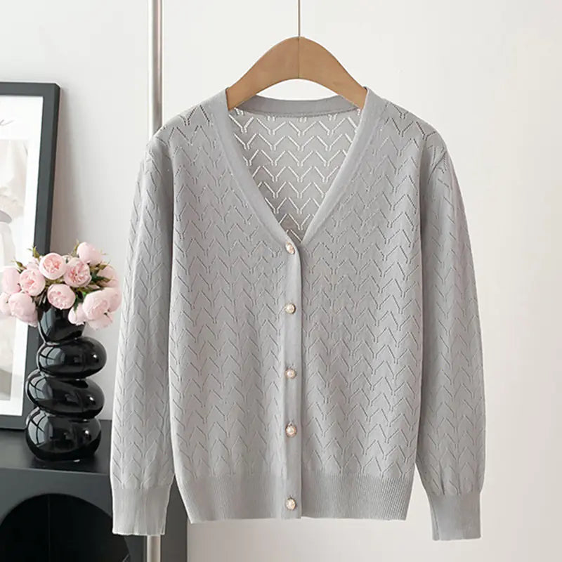 Gyermek vékony kötött kardigán UV-védővel 5 éves kortól