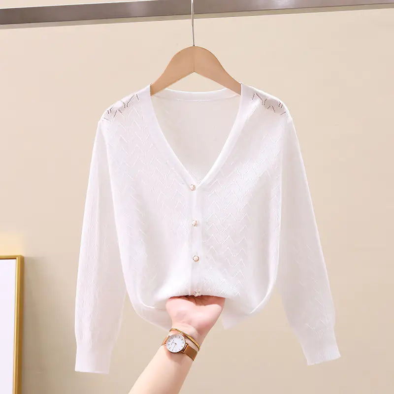 Gyermek vékony kötött kardigán UV-védővel 5 éves kortól